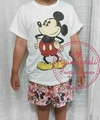 Pijama T-shirt Curto Infantil Mickey Mouse 8/10