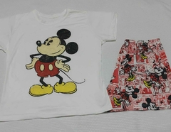 Pijama T-shirt Curto Infantil Mickey Mouse 8/10 - comprar online
