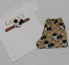 Pijama T-shirt Curto tamanho único Mickey Gucci - comprar online