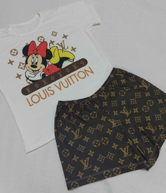 Pijama T-shirt Curto Tamanho único Minnie Louis Vuitton G - comprar online