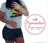 Pijama T-shirt Curto Tamanho único Minnie Louis Vuitton G