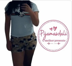 Pijama T-shirt Curto tamanho único Mickey Gucci