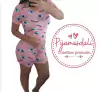 Pijama T-shirt Curto tamanho único Olho Grego Rosa M COLEÇÃO NOVA