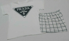 Pijama T-shirt curto tamanho único Prada - comprar online