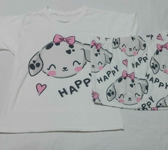 Pijama T-shirt Curto Tamanho único Happy Dog - comprar online