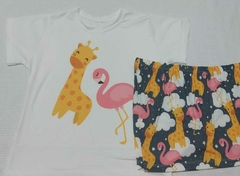 Pijama T-shirt Curto Tamanho único Girafinha - comprar online