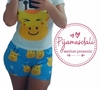 Pijama T-shirt Curto Girafinha M