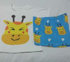Pijama T-shirt Curto Girafinha M - comprar online