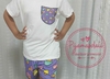 Pijama T-shirt Curto Infantil Sorvete 6/8