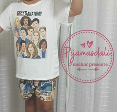 Pijama T-shirt Curto Infantil Grey's Anatomy 8/10