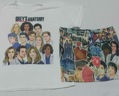 Pijama T-shirt Curto Infantil Grey's Anatomy 8/10 - comprar online