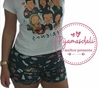 Pijama T-shirt Curto Tamanho único FRIENDS G