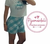 Pijama T-shirt Curto tamanho único Tudo Posso Naquele que me Fortalece M