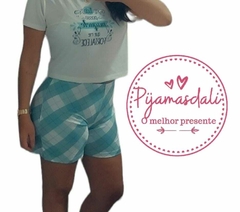 Pijama T-shirt Curto tamanho único Tudo Posso Naquele que me Fortalece M
