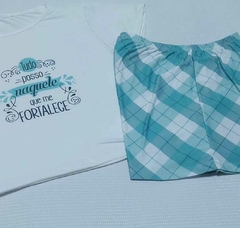 Pijama T-shirt Curto tamanho único Tudo Posso Naquele que me Fortalece M - comprar online