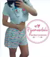 Pijama Alcinha Curto Flork com Café