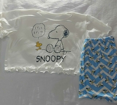 Pijama Cropped Curto Snoopy GG - comprar online