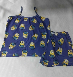 Pijama Alcinha Curto Minion - comprar online