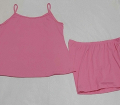 Pijama Alcinha Curto canelado Rosa GG COLEÇÃO NOVA - comprar online