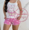 Pijama Alcinha Curto Gatinho COLEÇÃO NOVA