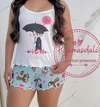 Pijama Alcinha Curto Coreano de Guarda-Chuva COLEÇÃO NOVA