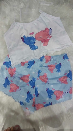Pijama Alcinha Cropped Curto Stitch