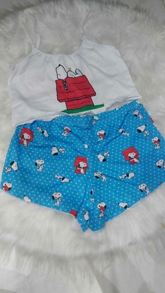 Pijama Alcinha Cropped Curto Snoopy - comprar online