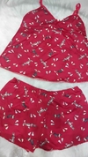 Pijama Alcinha Cropped Curto Perna Longa
