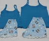 Pijama Kit Família Alcinha Curto Adulto Tamanho único Infantil 4/6