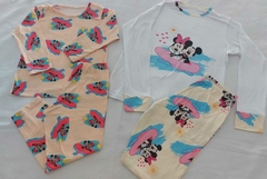 Kit Família Pijama Longo Mickey & Minnie P e 6/8