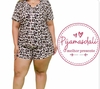 Pijama Americano Curto Oncinha Plus Size