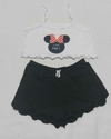 Pijama Alcinha Cropped Curto Minnie P