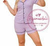 Pijama Americano Curto em Cetim G