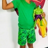 Pijama T-shirt Curto Hulk 6/8