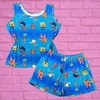 Pijama T-shirt Regata Bob Esponja