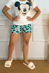 Pijamma T-shirt Curto Mickey Tamanho GG