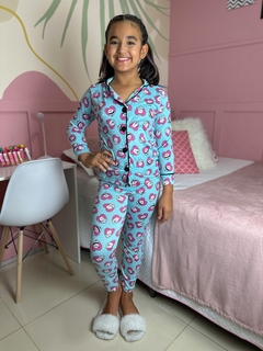 Pijama Americano Longo Infatil tamanho 10 pandinha