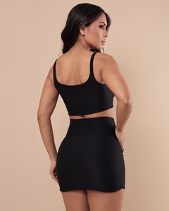 Conjunto de short saia Denise Preto na internet