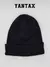 Gorro negro modelo Beanie Jordan, tejido de punto con doblez en la base.
