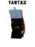 Paquete de tres medias SNKRSOX CREW de Nike x Nocta, con diseño en negro, amarillo y naranja.