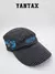 Gorra OFF-WHITE x Nike de estilo años 90 con diseño de cuadros en negro y detalles en azul