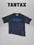 Remera negra Off White x Nike 005 con diseño azul en el frente.