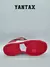 Zapatillas Nike SB Dunk Low Pro J-Pack Chicago, vista inferior con suela roja y detalles en blanco y negro.
