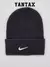 Gorra de lana negra Nike x Stussy con logotipo blanco