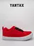 Zapatillas Vans Knu en color rojo y negro, modelo moderno y urbano.