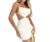 Vestido Alça Feminino Curto Moda Gringa Malha Canelada Coladinho MIA CURTO