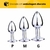 Plug Anal de Metal com Pedra Cravejada - P M G - comprar online