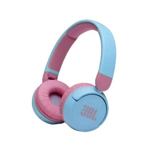 FONE DE OUVIDO SEM FIO BLUETOOTH JBL AZUL E ROSA. (INFANTIL)