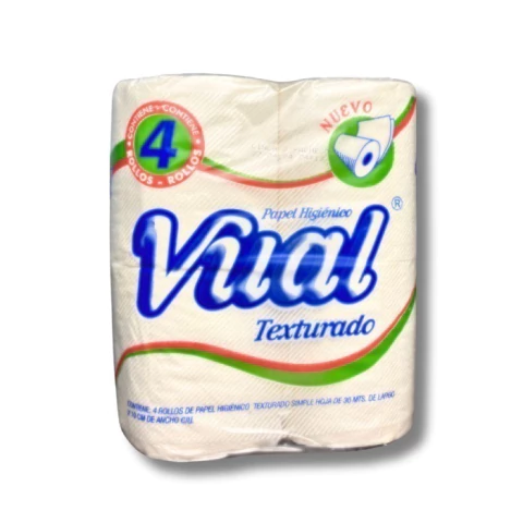 VUAL P.HIGIENICO TEXTURADO 30m x4
