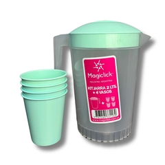 MAGICLICK JARRA PLASTICA 2L + 4 VASOS en internet